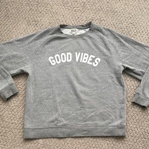 Sub_Urban Riot Gray "Good Vibes" Sweatshirt